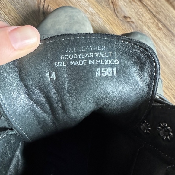 Wilcox Men’s Size 14 Oxford Style Lace Up Boots in Black - Picture 4 of 9